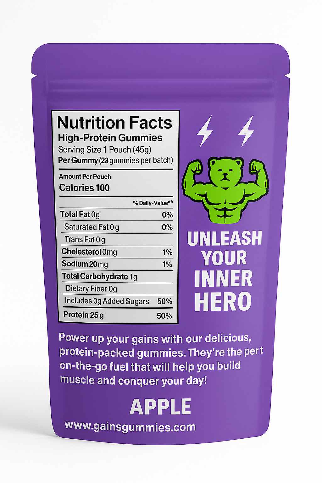 Gains Gummies - Apple